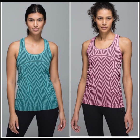 NEW RARE Lululemon Chevron Swiftly Tank Bundle - Picture 1 of 6